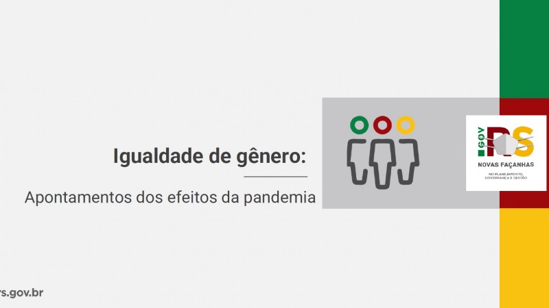 igualdade de genero capa dee estudo apontamentos dos efeitos da pandemia 2022